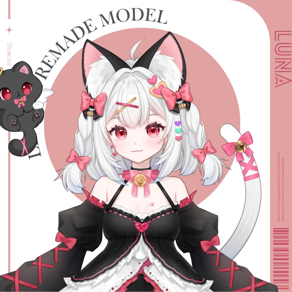 【Live2Dモデル】Luna | Over 14 expressions | Public Premade Model
