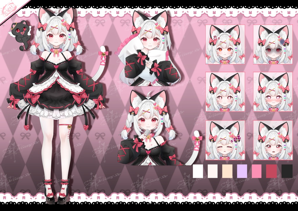 【Live2Dモデル】Luna | Over 14 expressions | Public Premade Model