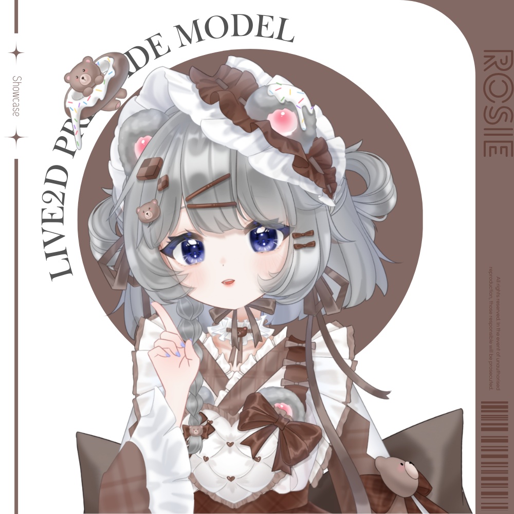 【Live2Dモデル】Rosie | Over 19 expressions | Public Premade Model
