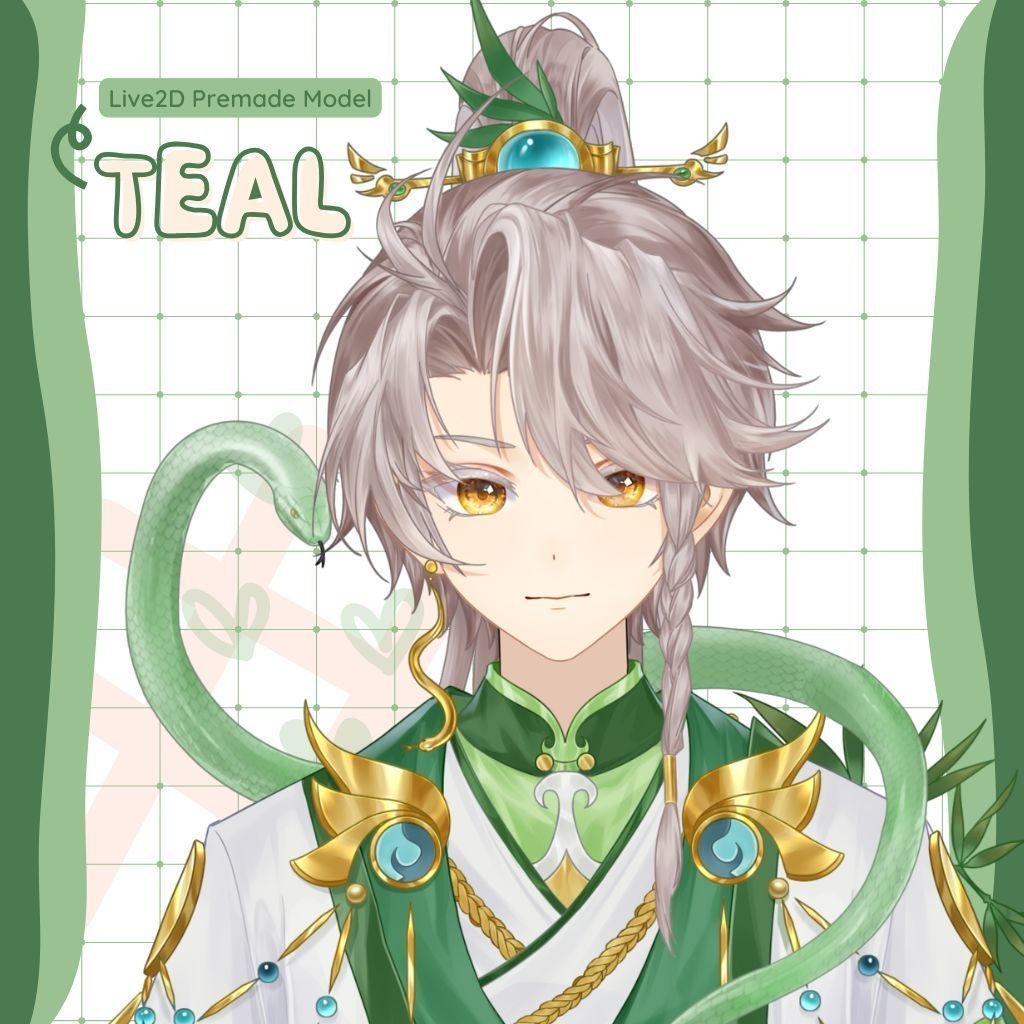 【Live2Dモデル】Teal | Over 10 expressions | Public Premade Model