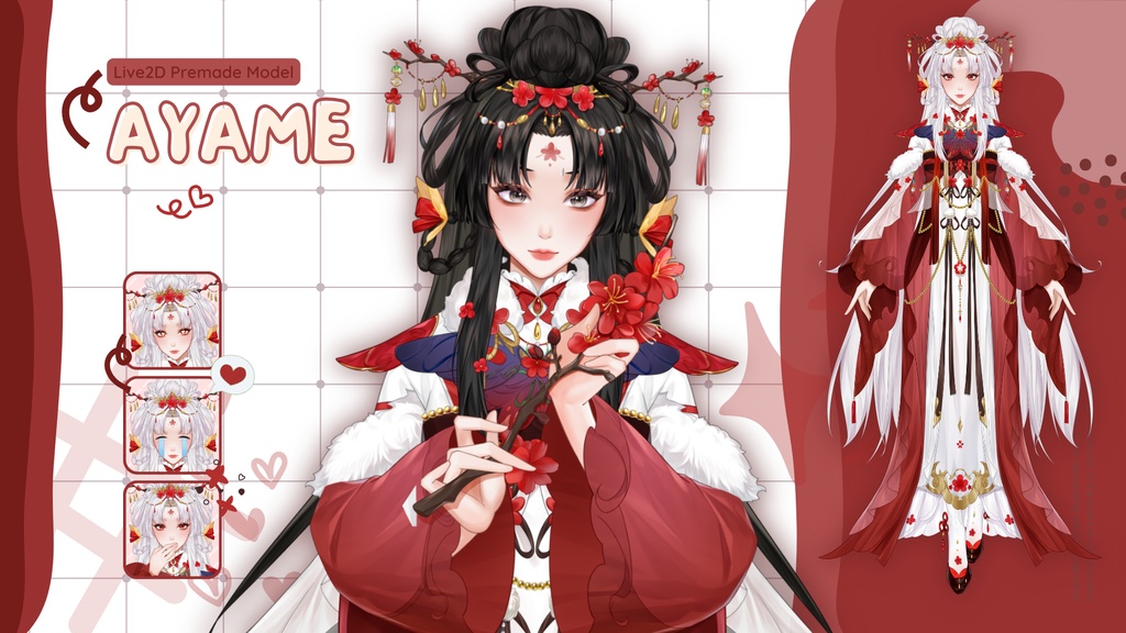 【Live2Dモデル】Ayame | Over 9 expressions | Public Premade Model