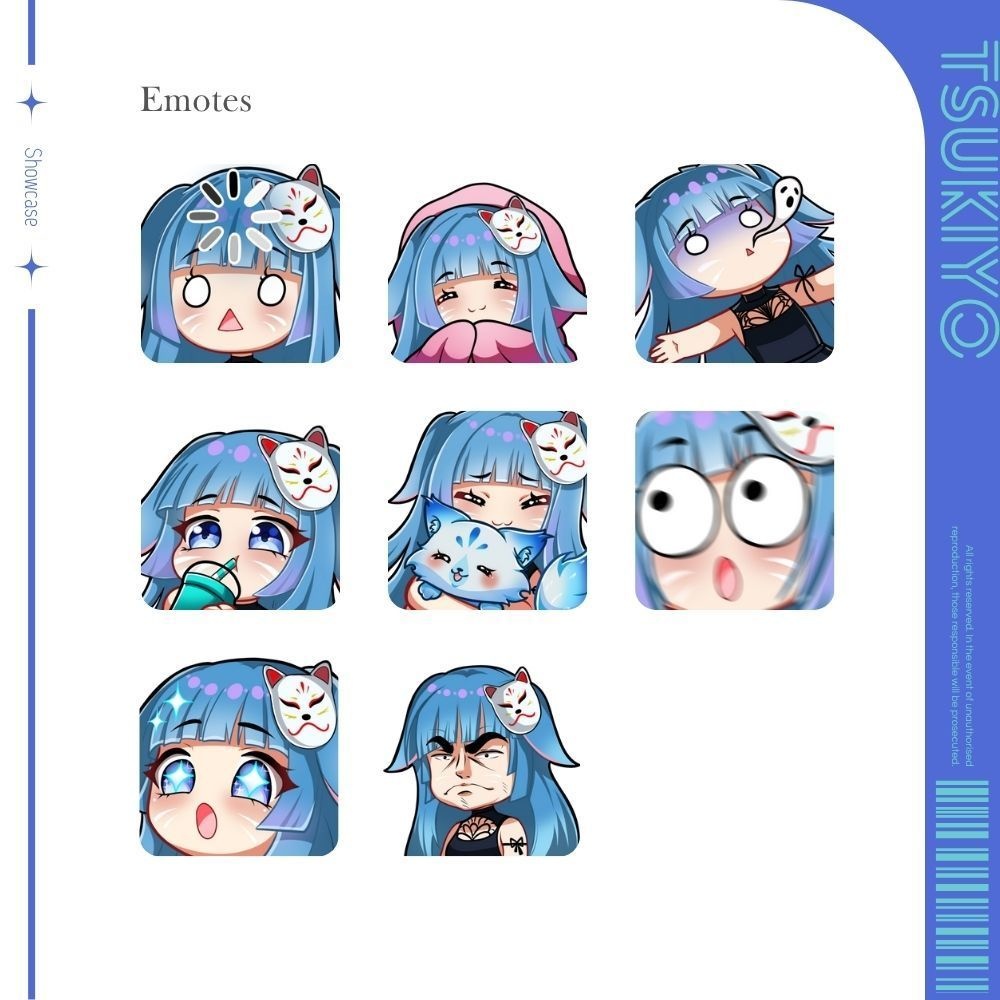 【Live2Dモデル】Tsukiyo | Over 7 expressions | Public Premade Model