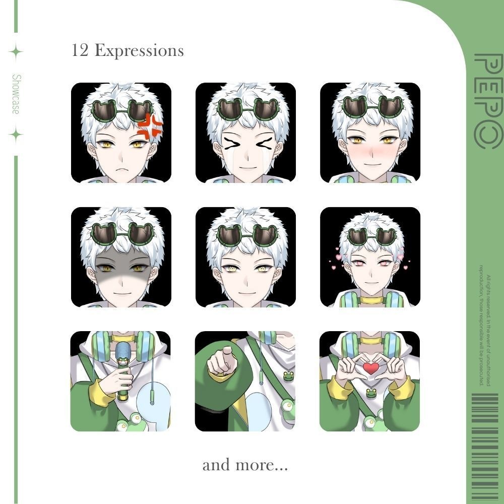 【Live2Dモデル】Pepo | Over 12 expressions | Public Premade Model