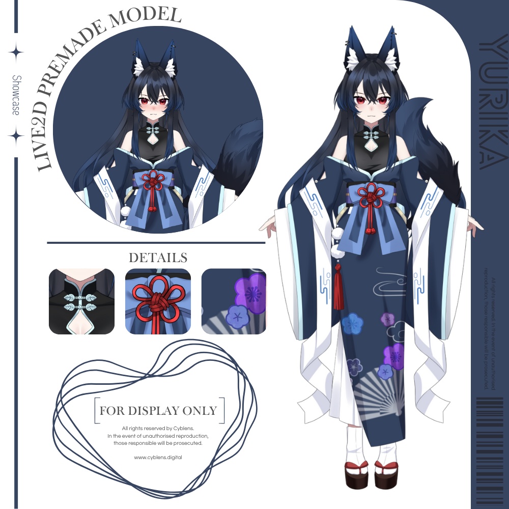 【Live2Dモデル】 Yurika | Over 8 expressions | Public Premade Model