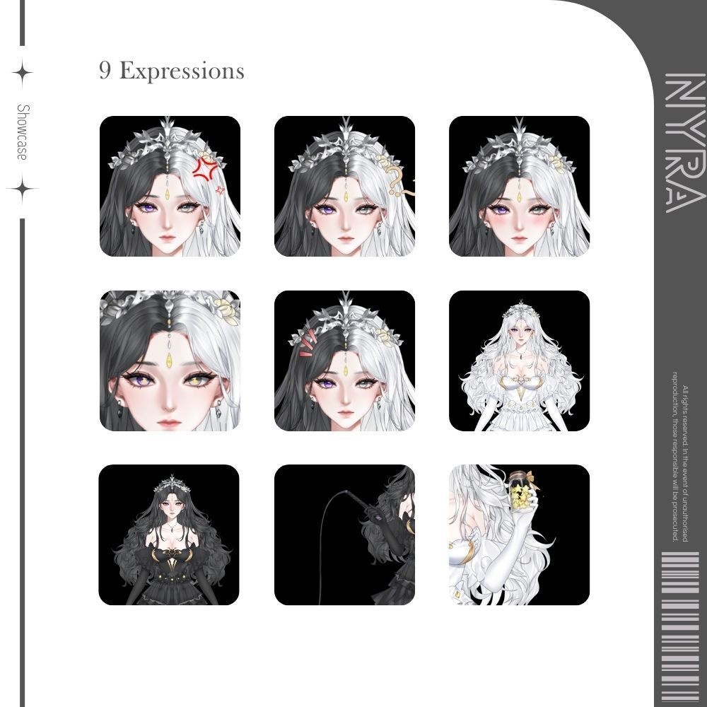 【Live2Dモデル】 Nyra | Over 9 expressions | Public Premade Model