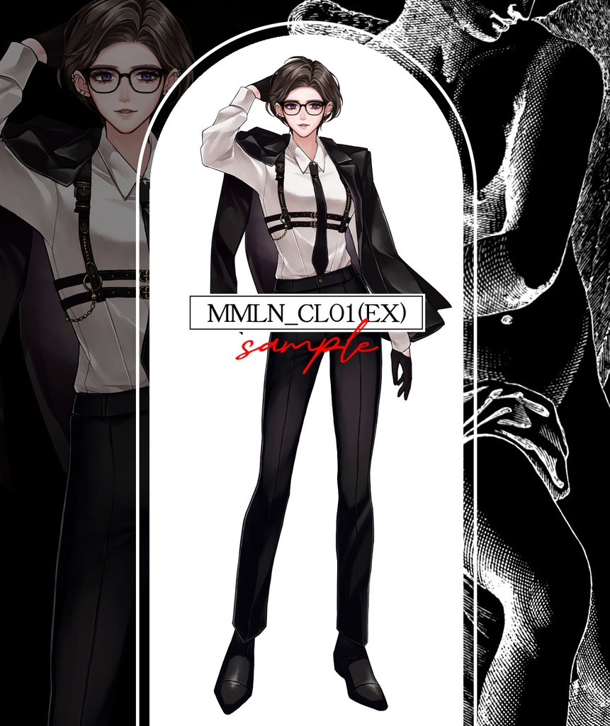 TRPG立ち絵素材【MMLN_CL01】