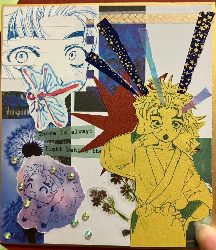 コラージュ色紙🎋