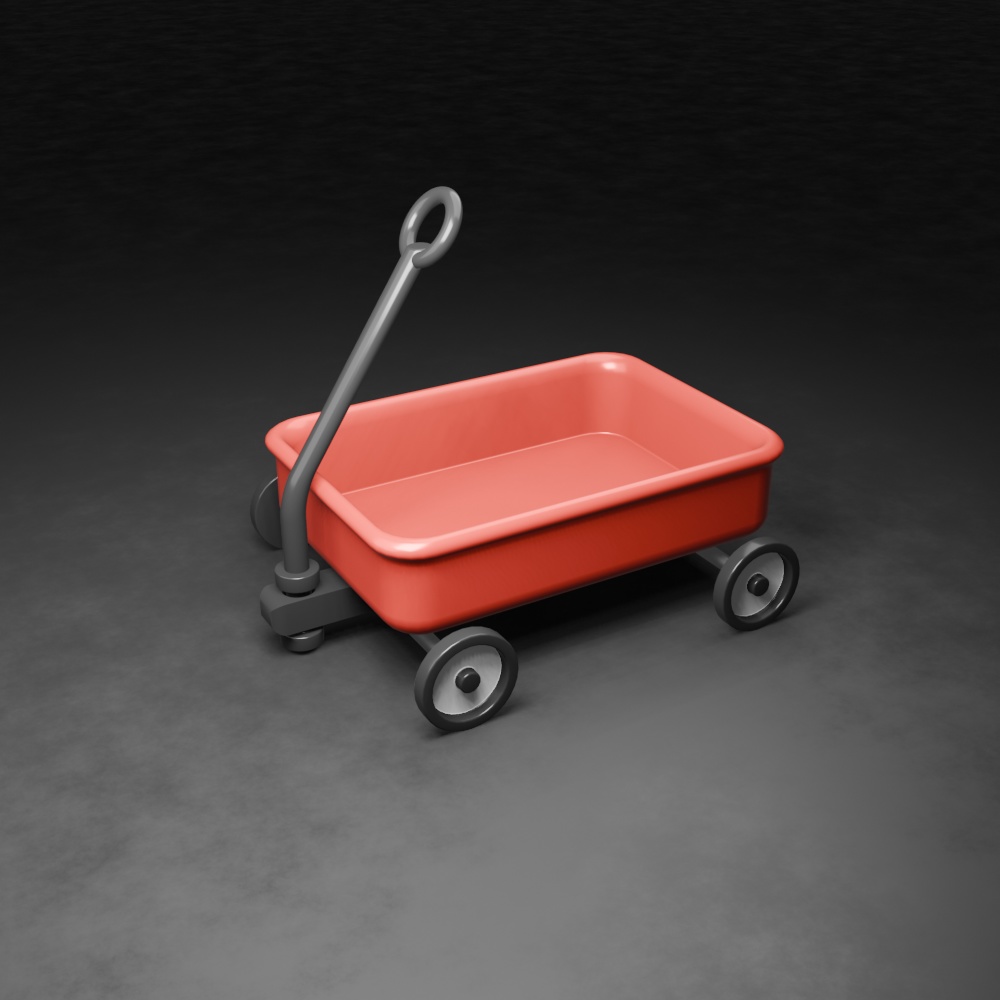 【無料版：3Dモデル】ミニツールカート