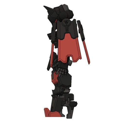 エンボディフレーム「飯綱-イヅナ-」Discolor【涅】 組み立てカラーキット【武器セット同梱】