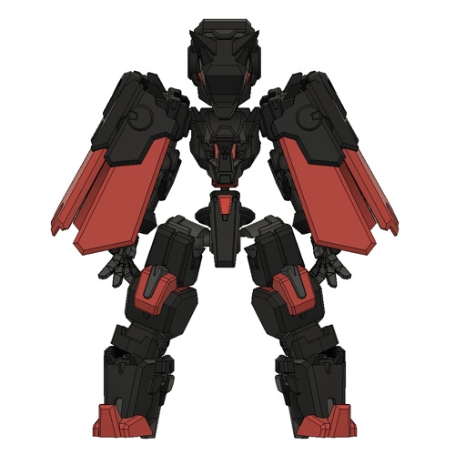 エンボディフレーム「飯綱-イヅナ-」Discolor【涅】 組み立てカラーキット【武器セット同梱】