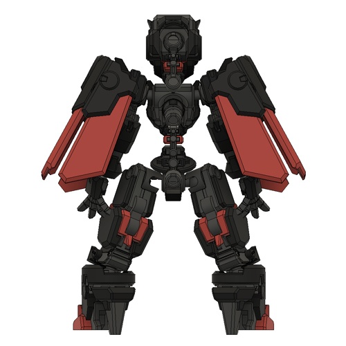 エンボディフレーム「飯綱-イヅナ-」Discolor【涅】 組み立てカラーキット【武器セット同梱】