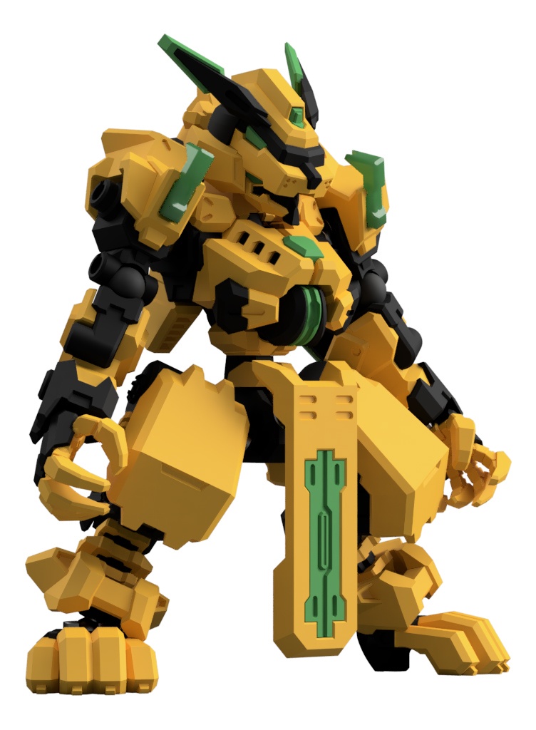 エンボディフレーム「荒獅-アレス-」　組み立てカラーキット【武器セット同梱】