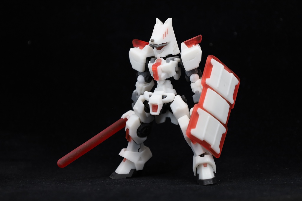 エンボディフレーム「忌徒-イミウト- Discolor【朱天】」　組み立てカラーキット【武器セット同梱】