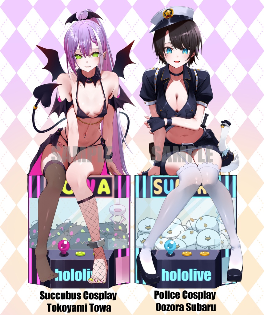  【C107】イカロスジェットコースター(大空スバル、常闇トワ)アクリルスタンド【非公式】