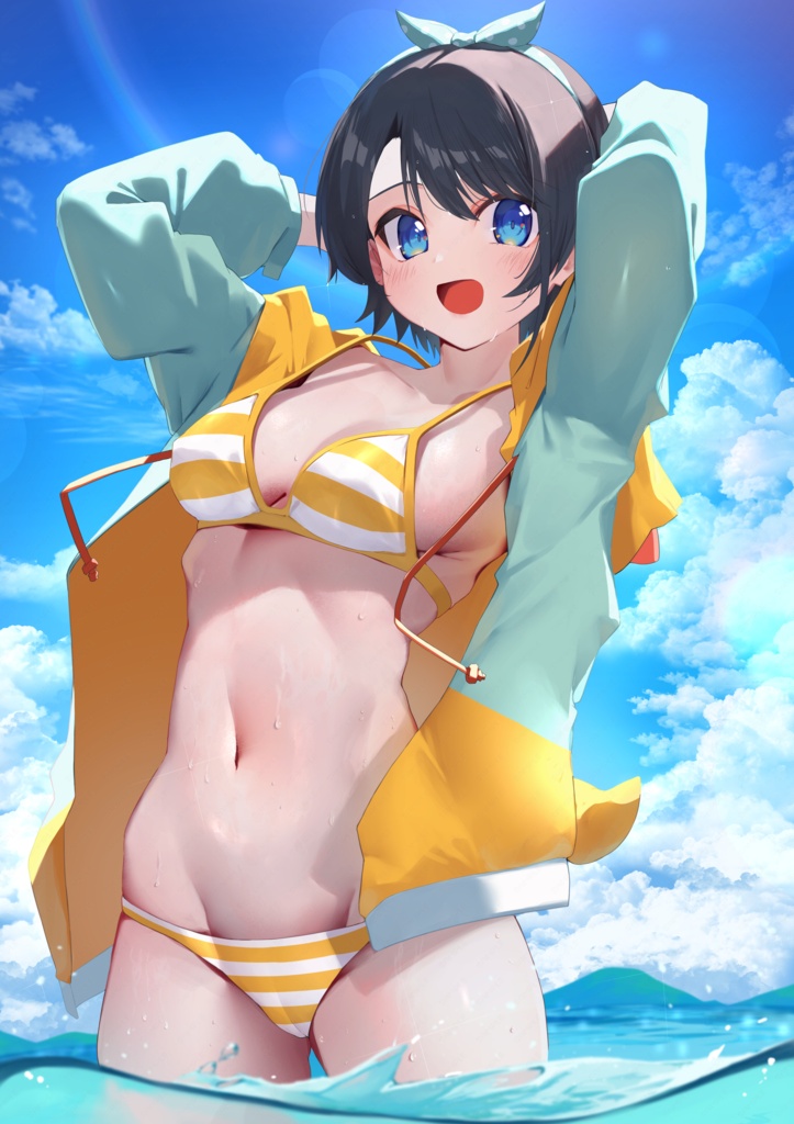 【C108】大空スバル水着B2タペストリー【非公式】