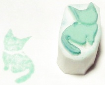 消しゴムはんこ小さにゃんこシリーズ