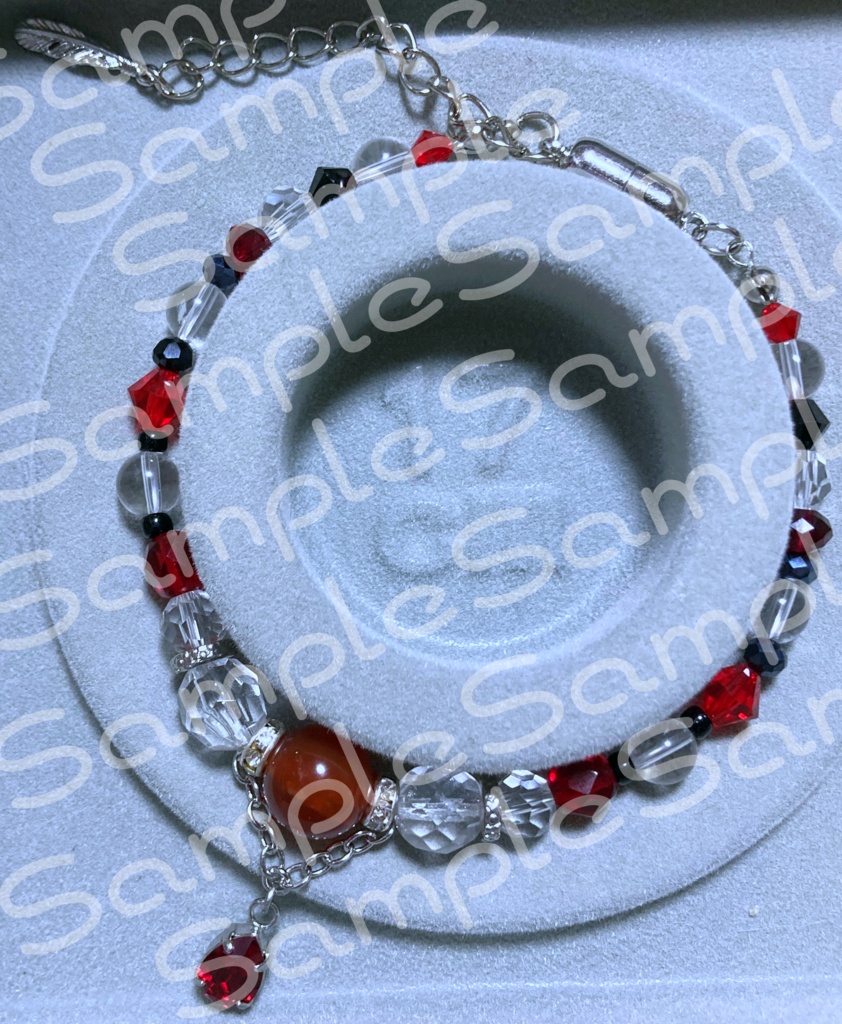 【原神】ディルックイメージブレスレット【天然石使用】