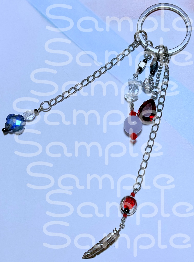 【原神】ディルックイメージバッグチャーム【天然石使用】