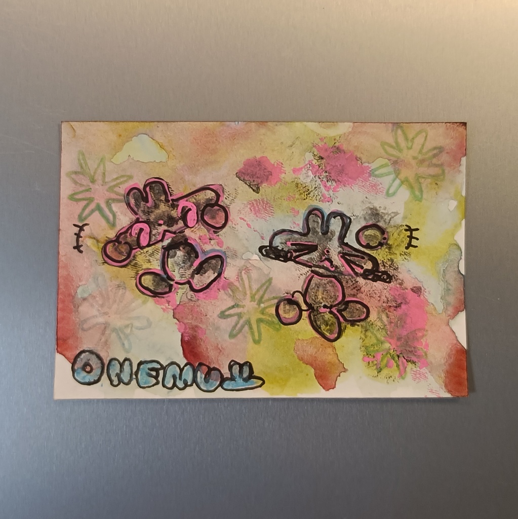 小さい絵　うさぎさんたち