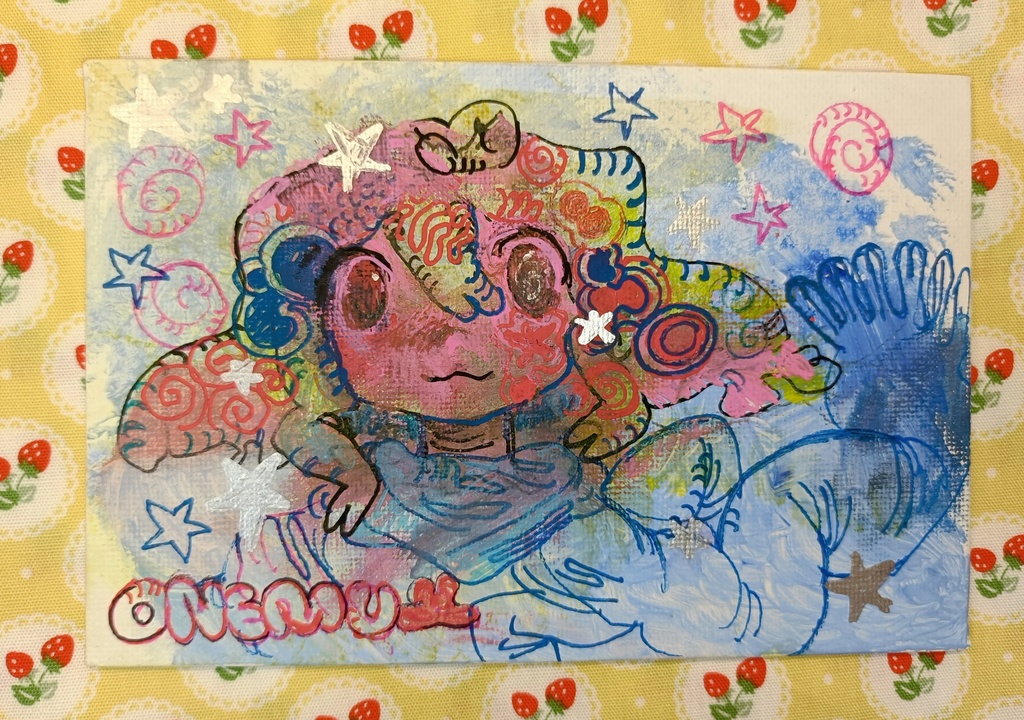 キャンバスの絵(ちらばる★きらきら)