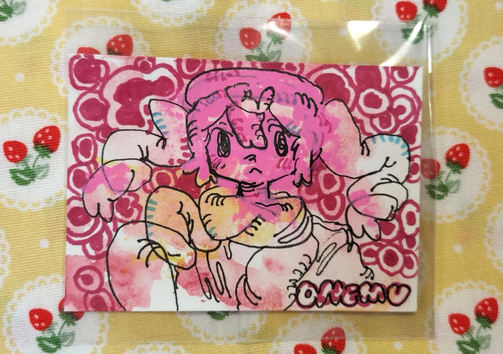 小さい絵(ぴんくベレーちゃん)