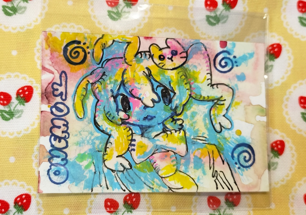 小さい絵(ねこアクセの子)