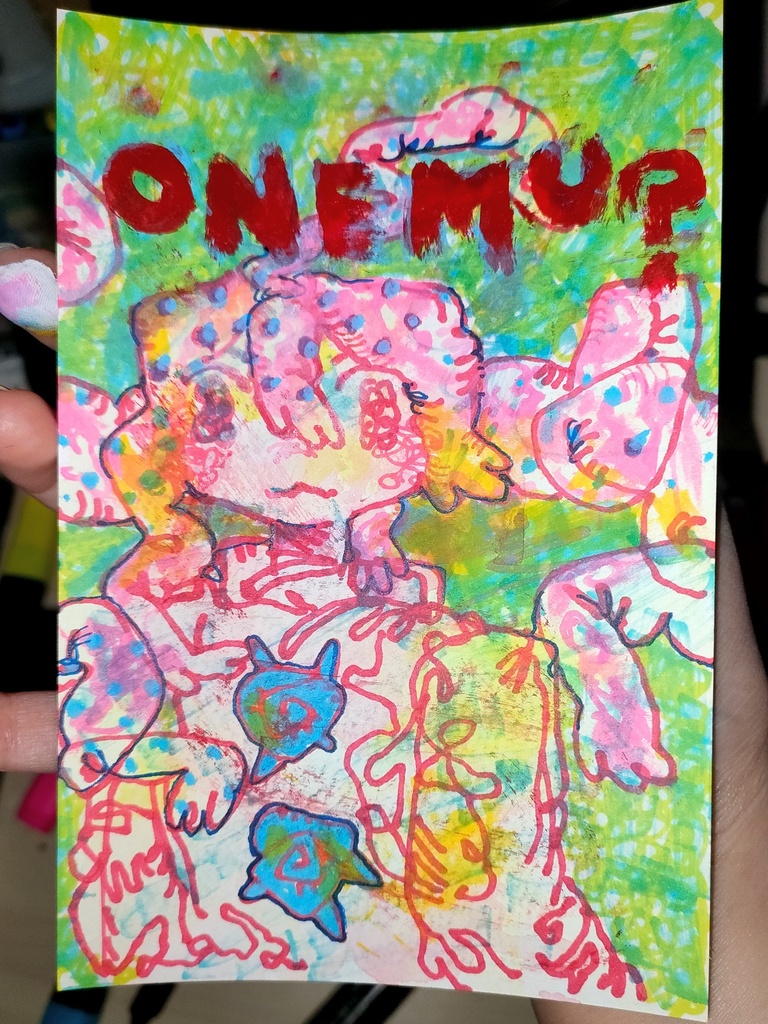 アクリル画(ふんわり、それはあたたかな。)