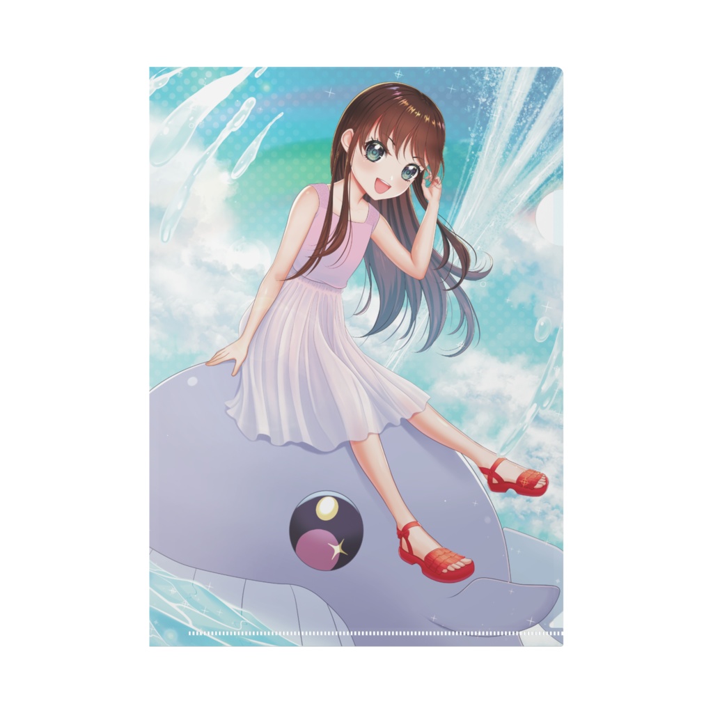 【A4クリアファイル】くじらと少女