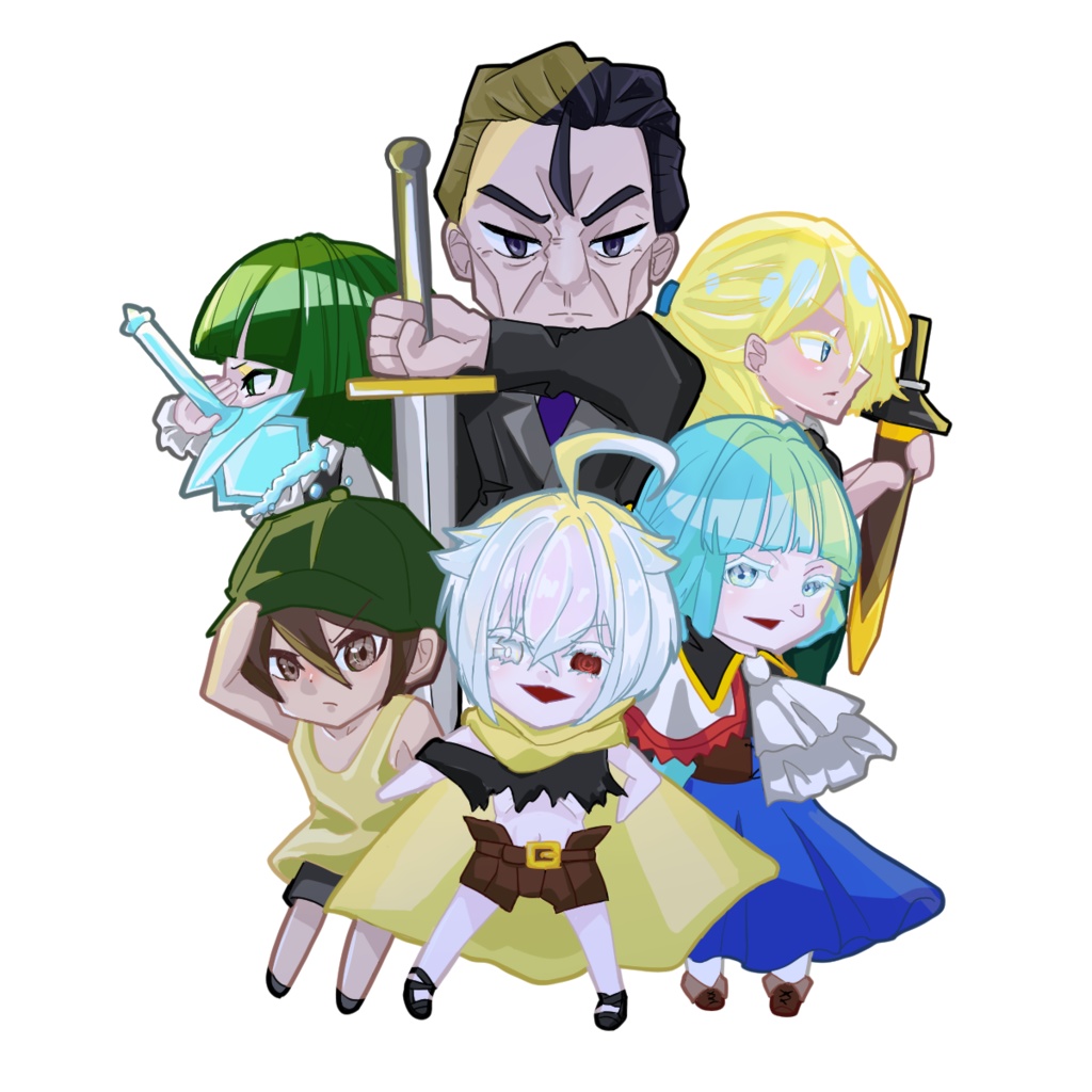アクリルキーホルダー/宵賂事屋集合絵