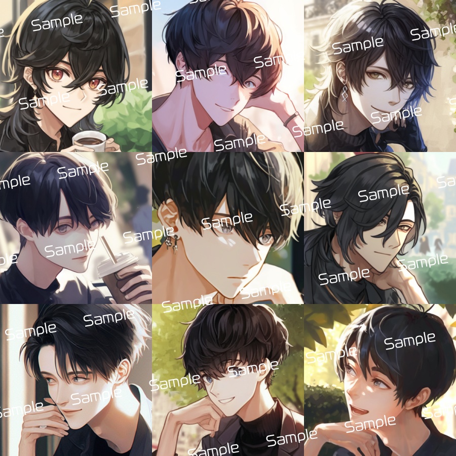 SNSアイコンパック【男性001】