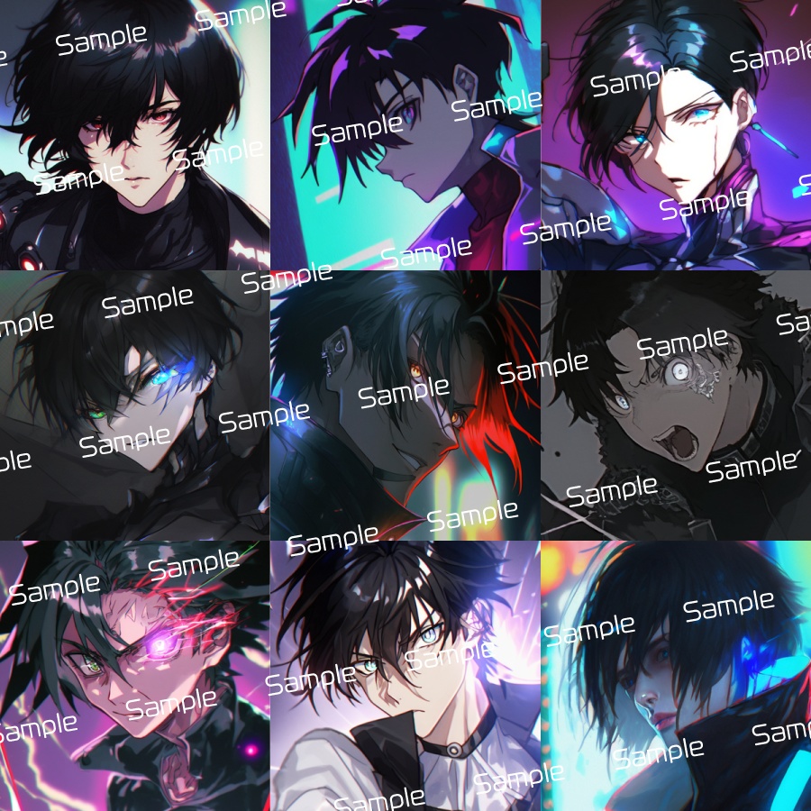 SNSアイコンパック【サイバー001】