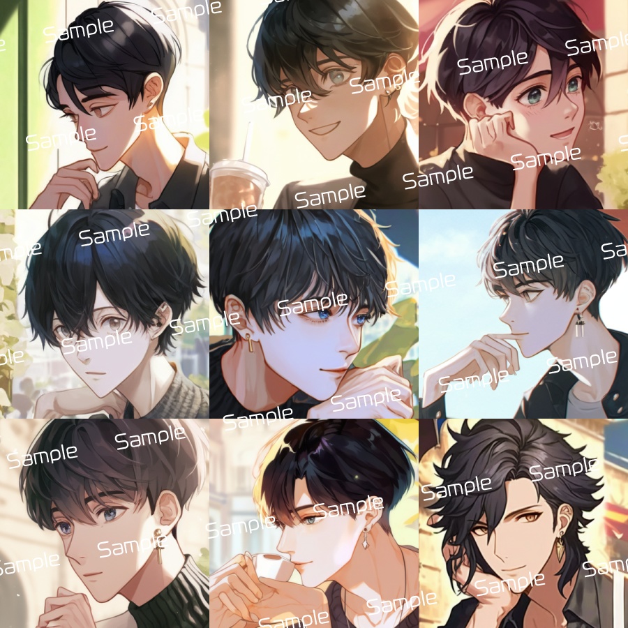 SNSアイコンパック【男性003】