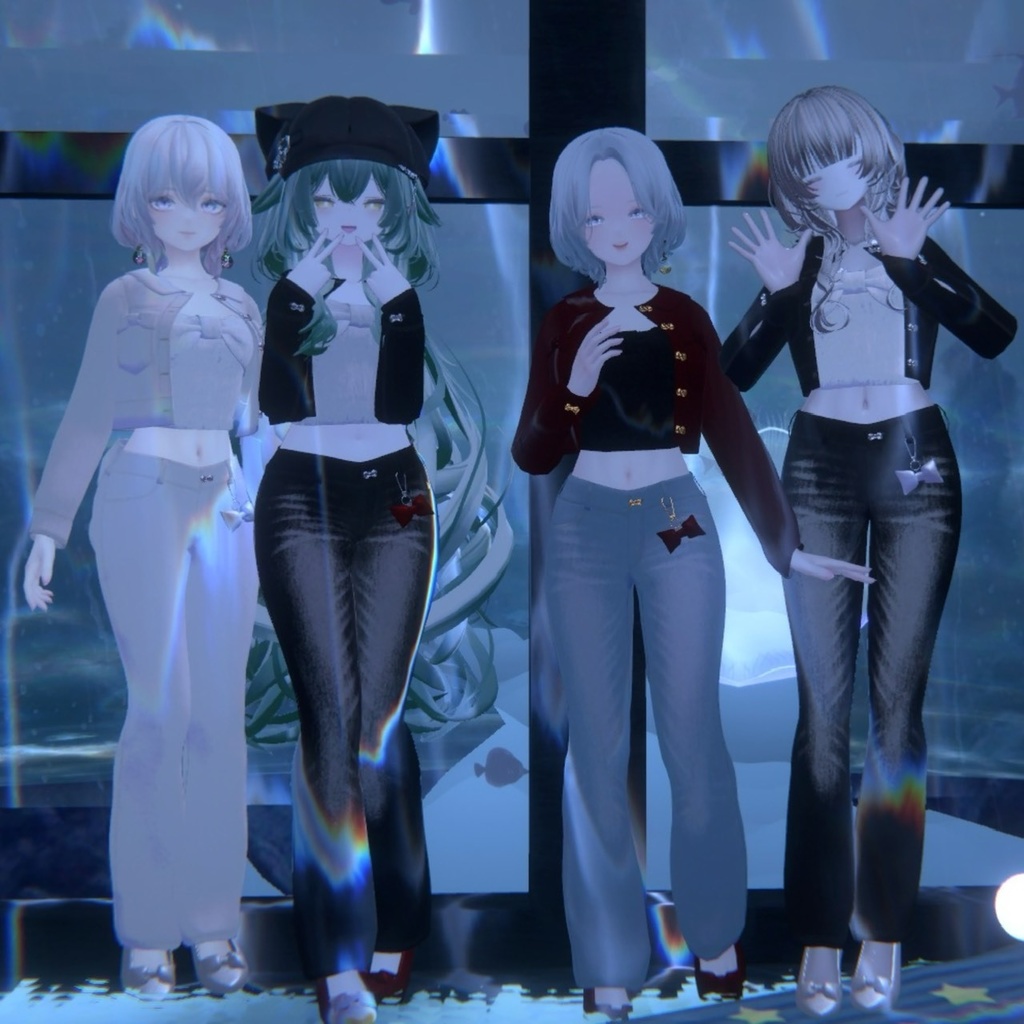 【VRchat向け衣装】RibbonRibbonRibbon