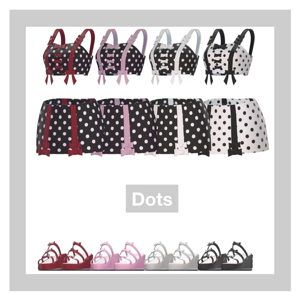 【SALE!!5/23,24】RetroRibbonSwimWear