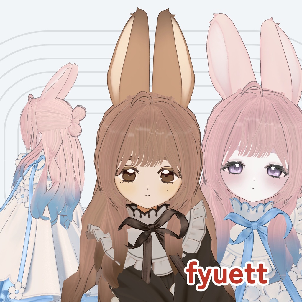 ✨セール中✨【9avatars】Belle Fleur Ribbon Long【MA対応】