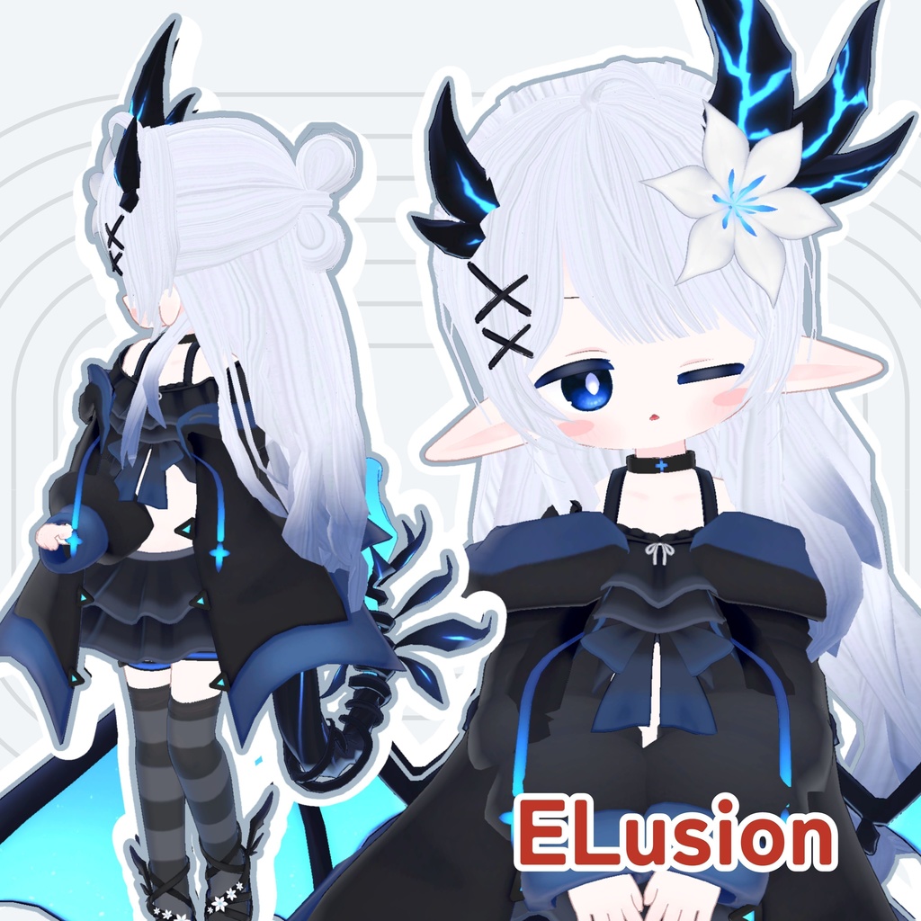 【9avatars】Belle Fleur Ribbon Long【MA対応】