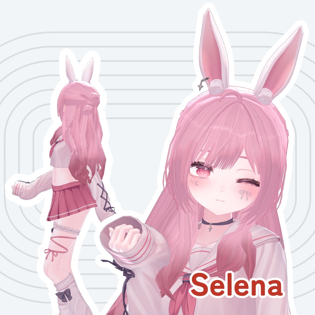 ✨セール中✨【9avatars】Belle Fleur Ribbon Long【MA対応】
