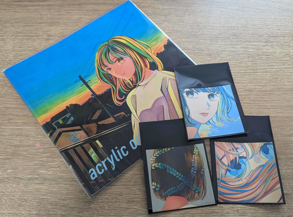 イラスト集＆ステッカー3枚セット