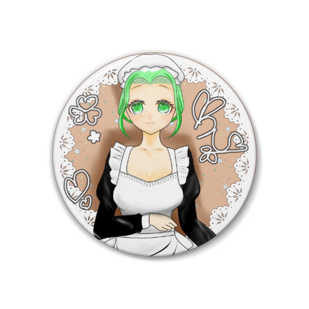 【5月限定】メイドイラスト缶バッチ
