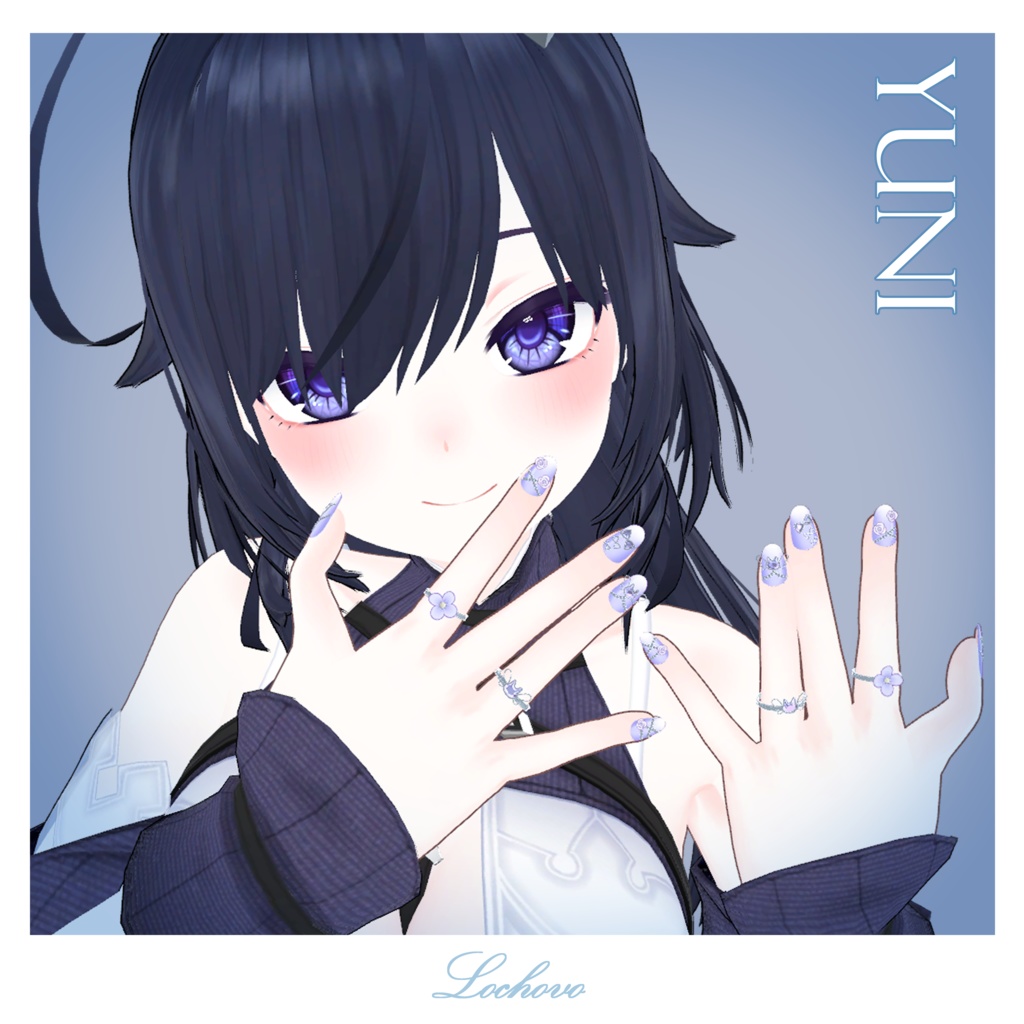 【15対応】Spring Angel Cat Nail & Ring Set