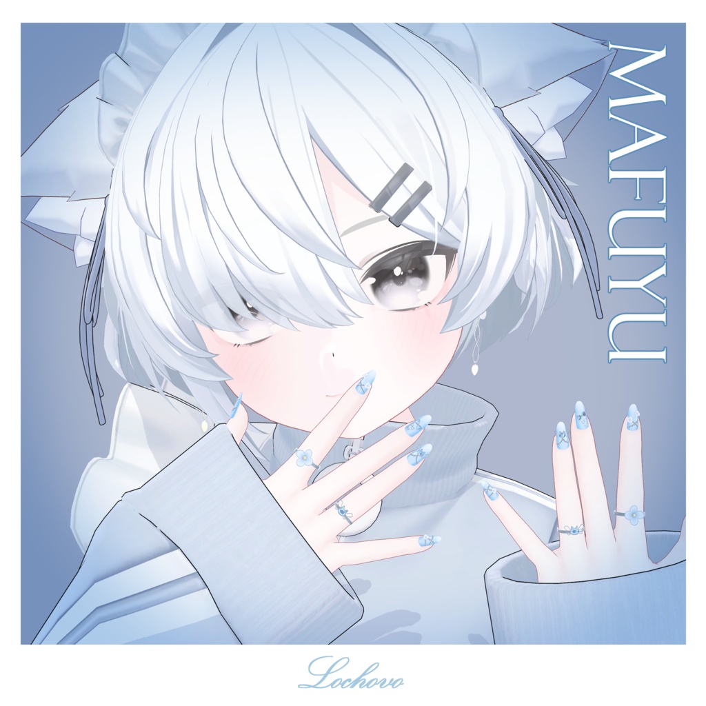 【15対応】Spring Angel Cat Nail & Ring Set