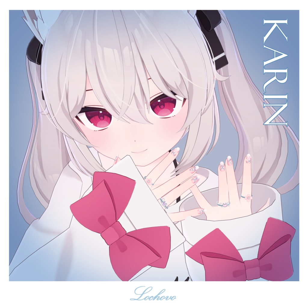 【15対応】Spring Angel Cat Nail & Ring Set