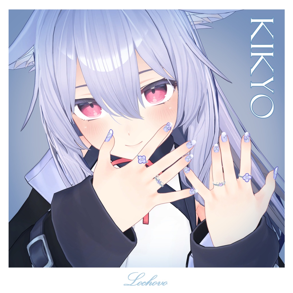 【15対応】Spring Angel Cat Nail & Ring Set