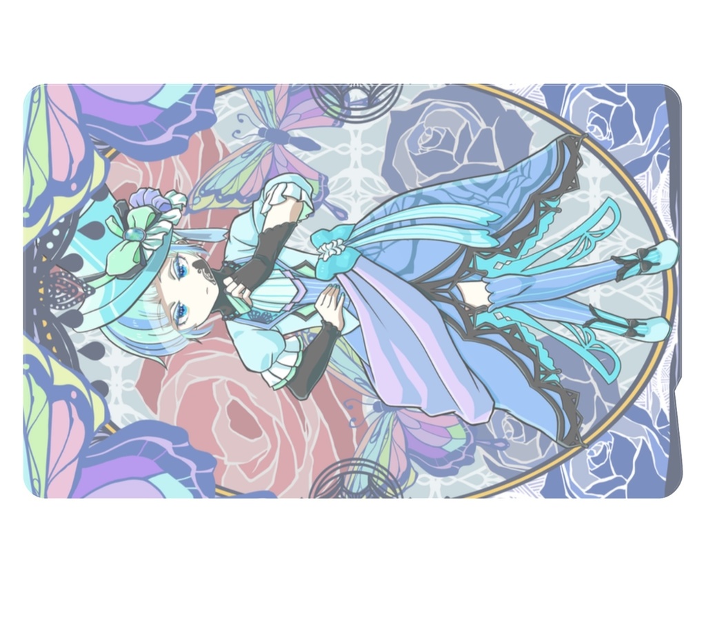 青の少年 ICカードステッカー