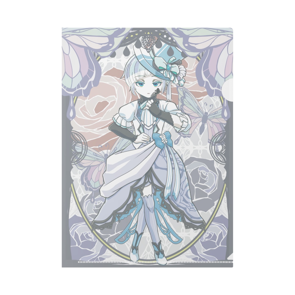 青の少年 A4クリアファイル