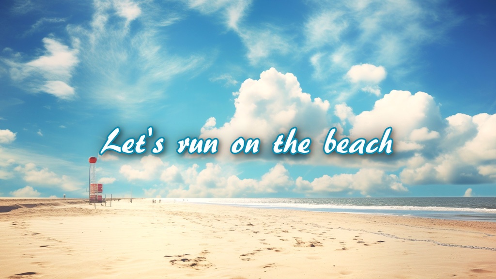 【フリーBGM】爽やかなニュース「Let's run on the beach」