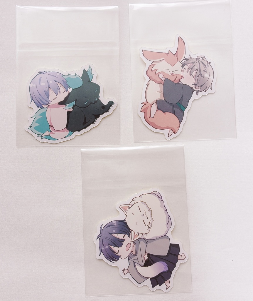 オトモと一緒！スヤスヤチビっ子ステッカー