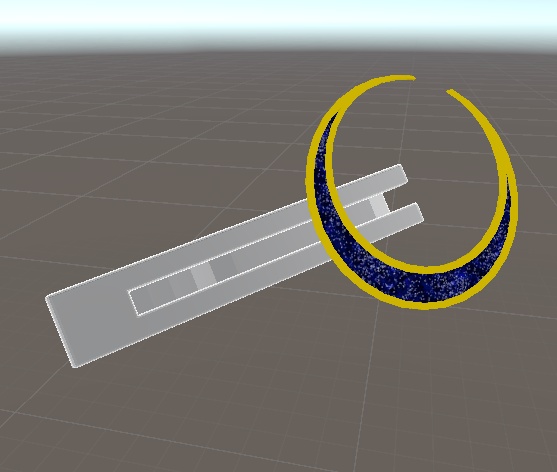 月のネクタイピン