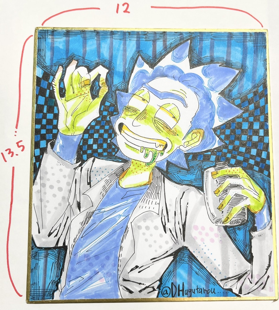 【原画1点のみ:アナログミニ色紙】リック(C-137)