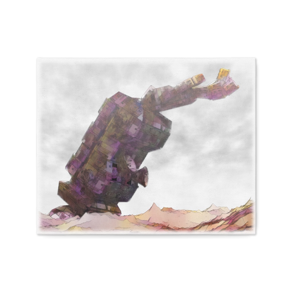 キャンバス(F3):「過去を語る巨大遺跡」